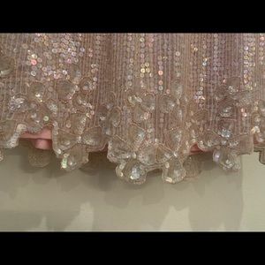 Vintage pink sequin skirt